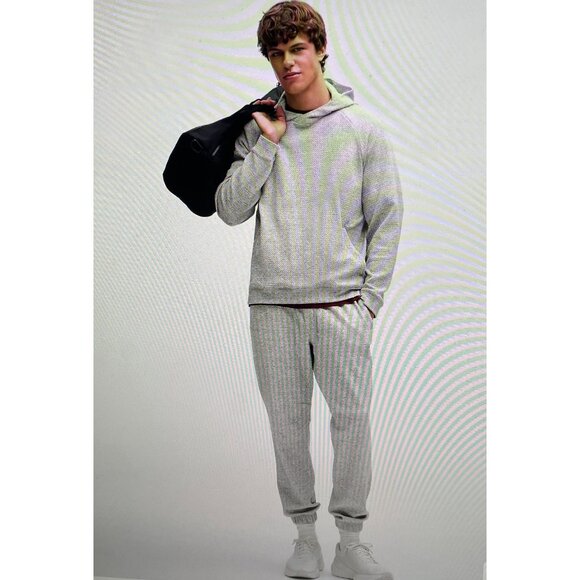 Lululemon Textured Double-Knit Cotton Hoodie Classic Fit Four-Way Stretch - Picture 1 of 16